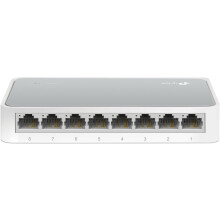 TL-SF1008D 8-Port Fast Ethernet/Network/Lan Switch (10/100Mbps, Auto Speed and Duplex Adjustment, Plug and Play, Auto MDI/MDIX, Fanless) White