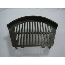 16" Fire Grate Cast Iron Stool Coal Log Fireplace Black Front Open Basket