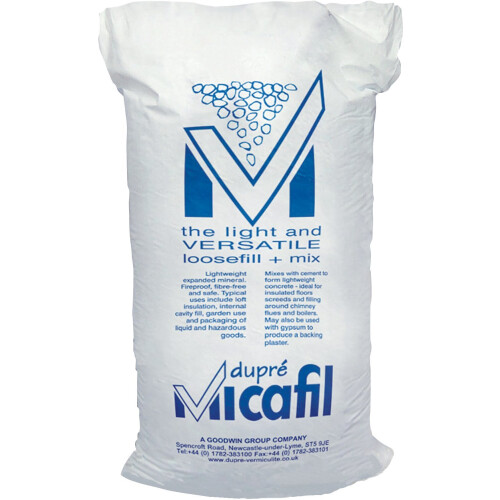 Vermiculite Micafil 100 Ltr Pack Void Loose Back Fill Medium Grade flexible flue