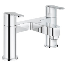 Get - Twin Handle Bath Mixer - Metal Handles - Deck Mounted - 2-Hole - Chrome - 25134000
