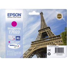 T7023 Eiffel Magenta Genuine, XL High Yield Ink Cartridge DuraBrite Ultra