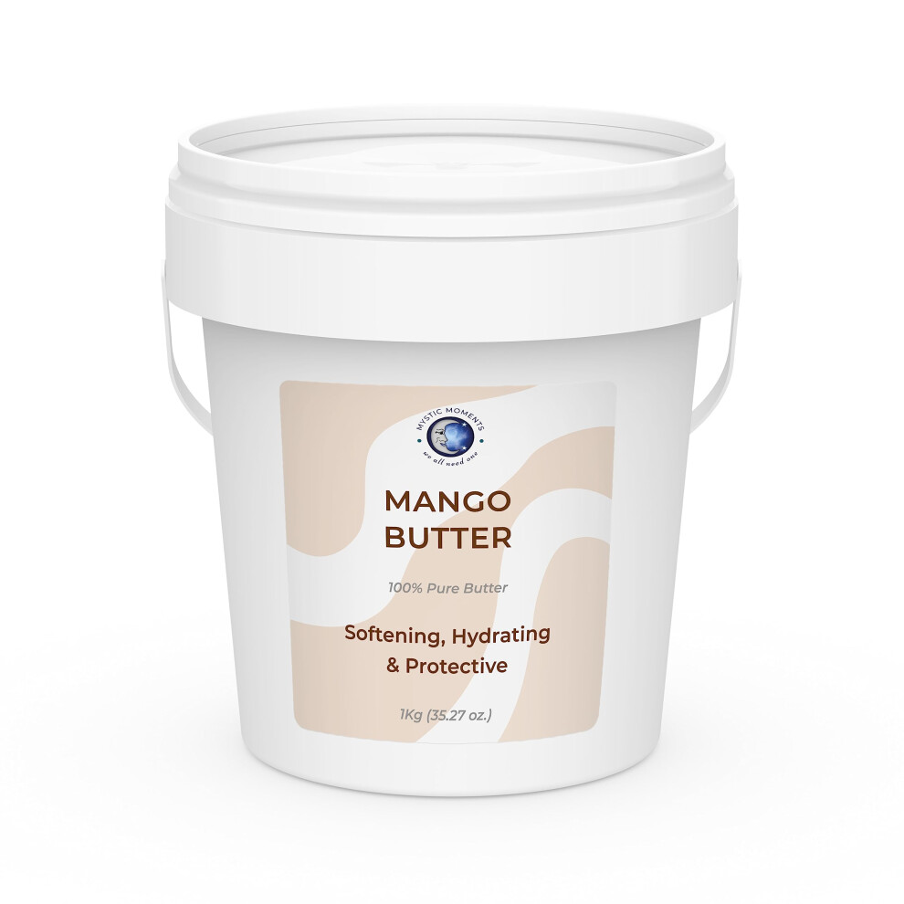Mystic Moments | Mango Butter 1Kg - Pure & Natural Cosmetic Butters Vegan Gmo Free