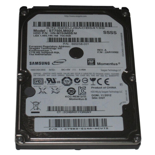 Seagate ST750LM022 Momentus Spinpoint M8