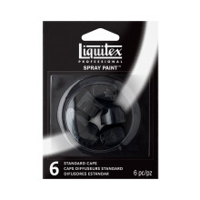 Professional Spray Paint Nozzles - Black, Standard Pack of 6