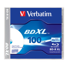 BDXL 100GB 4X White Inkjet Printable, Hub Printable - 1pk Jewel Case, 43790