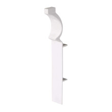 1 x White Satin Roomline Ogee/Torus Internal 90 Corner PVC skirting Board Joint - Hassle-Free Fitting. Zero-Maintenance. Realistic Woodgrain Finish.