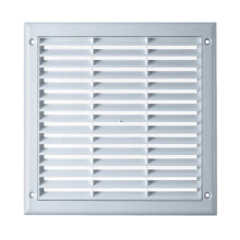 Air Vent Grille 250mm x 250mm with Adjustable Shutter and Fly Screen/Net/Mesh 10" x 10 inch Hit & Miss Ventilation Cover Grid TK6