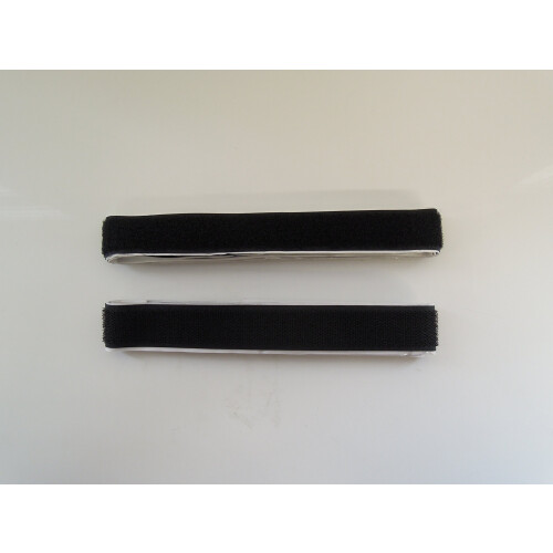 819-01 25 mm Hook and Loop Self Adhesive Strip, Black 1