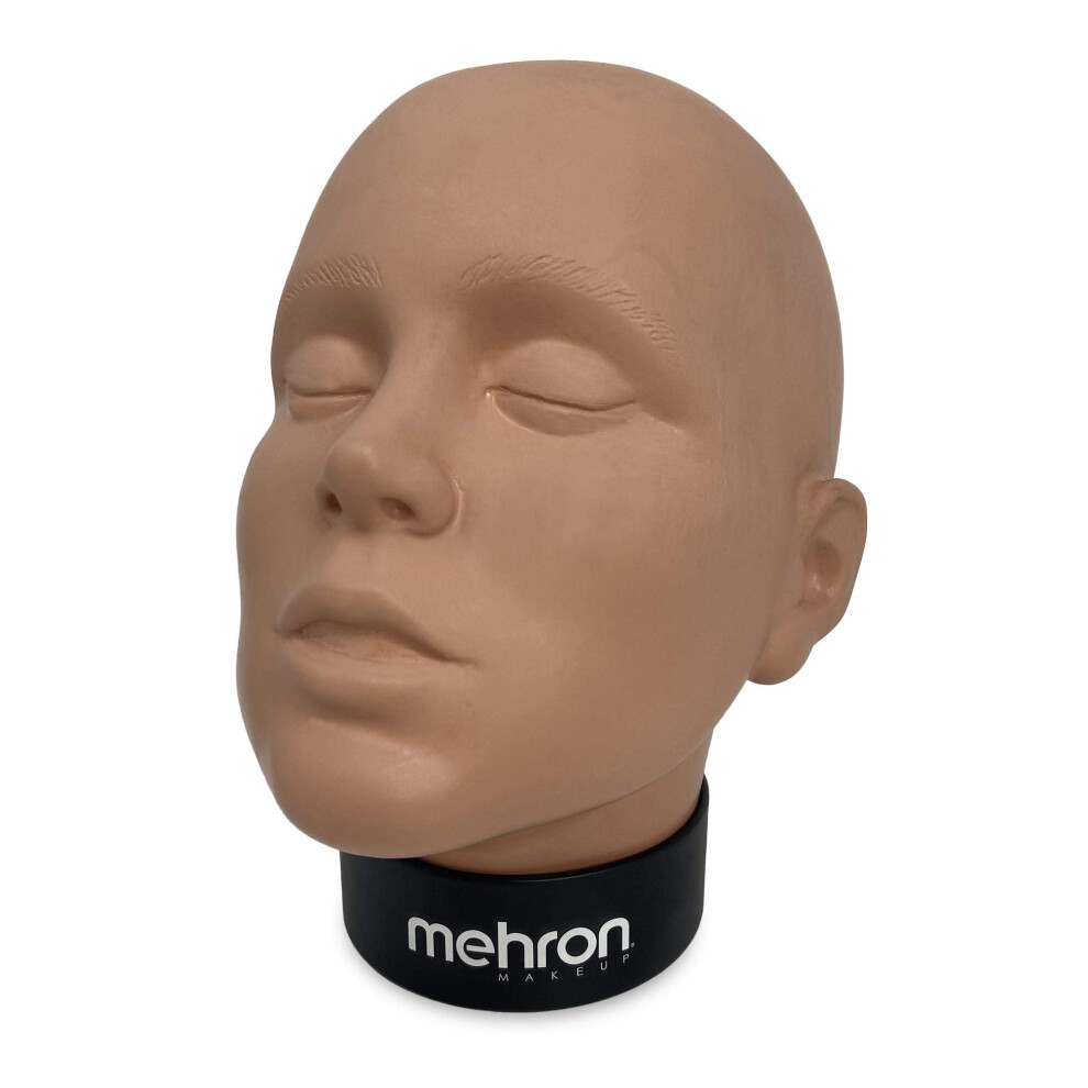 Mehron Makeup Practice Head |Mannequin Head For Makeup Practice, Special Fx, & Face Painting For Students