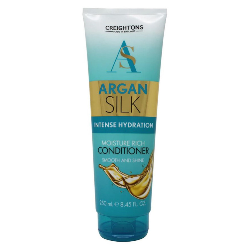 Creightons Argan Smooth Moisture Rich Conditioner (250 Ml) - Professionally Formulated With Argan Oil From Morocco, Replenishes Moisture For Strength & Shine,