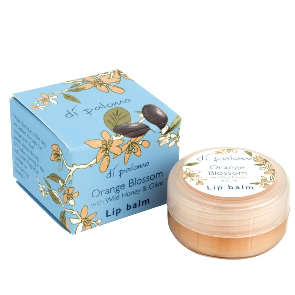 Di Palomo Orange Blossom & Honey Lip Balm 10Ml | Moisturising Lip Treatment With Tint | Vaseline Hydrating Lipbalm Care For Dry, Cracked Lips