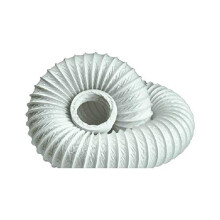 100mm X 3m Circular Flexible PVC Hose Ducting Lightweight White 1020