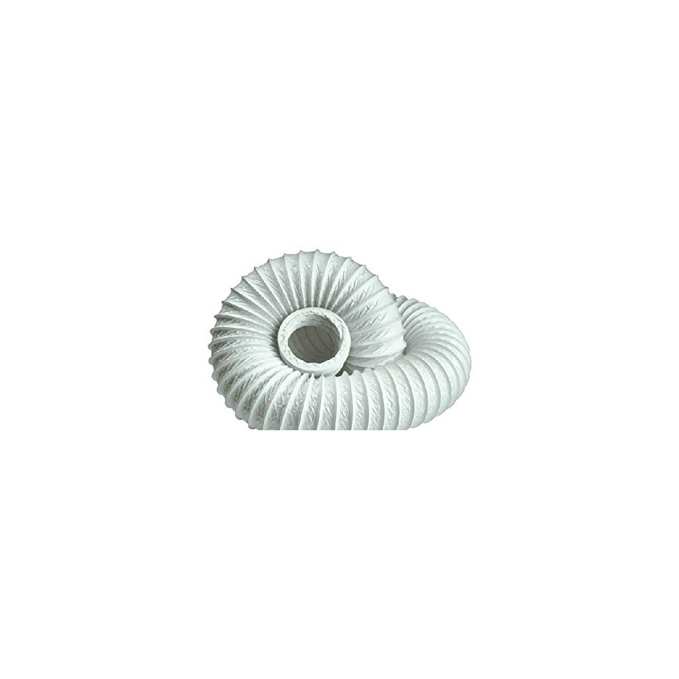 100Mm X 3M Circular Flexible Pvc Hose Ducting Lightweight White 1020 5020953305101