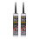 Everbuild 2 X Roof & Gutter Sealant Black 310ml EVBROOFBL 1