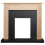 Adam Southwold Fireplace in Oak & Black, 43 Inch 1