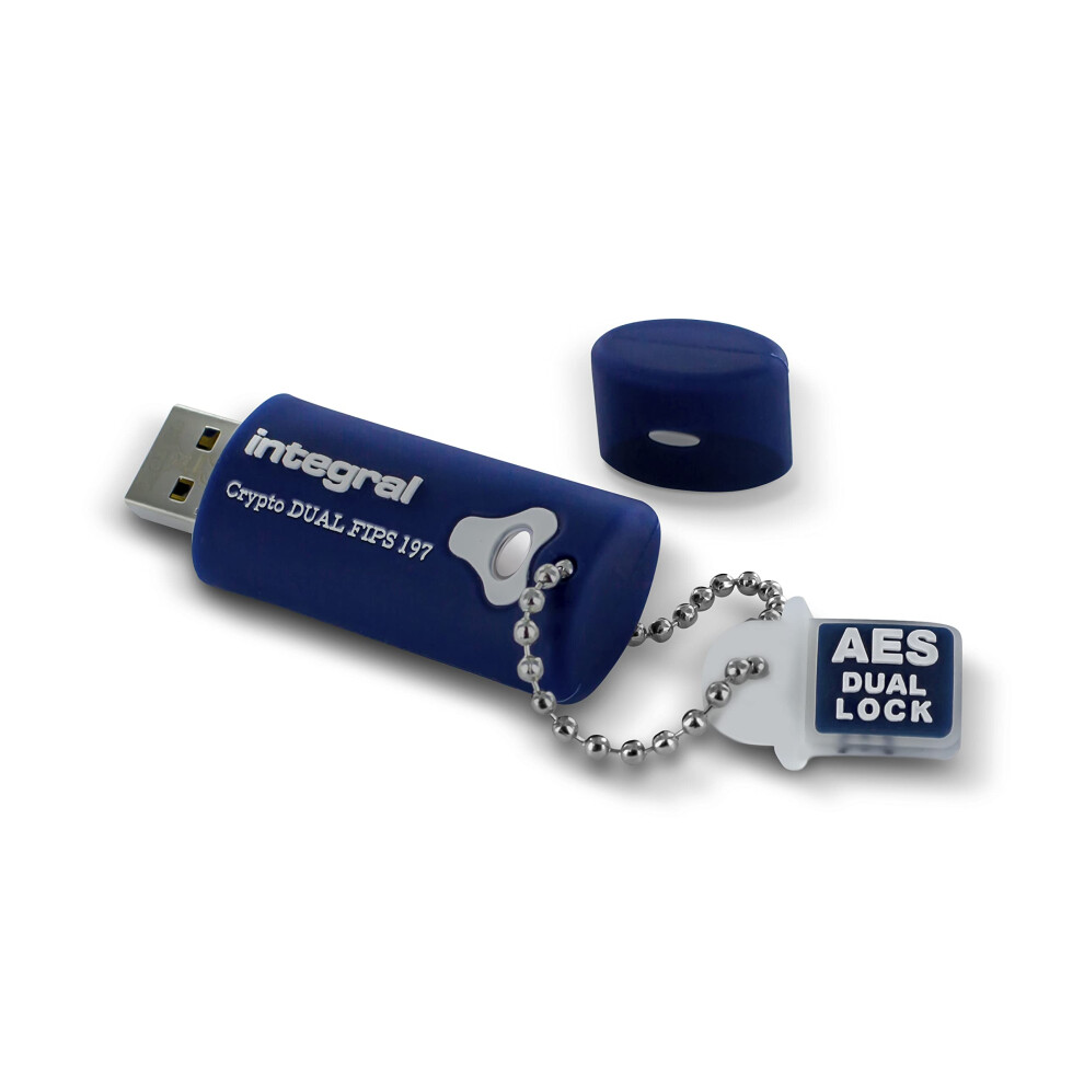 8Gb Crypto-197 256-Bit Hardware Encrypted 3.0 Usb Secure Dual Password Flash Memory Drive - Certified To Fips 197, Protection & Rugged Double-Layer 5055288430310