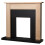 Adam Southwold Fireplace in Oak & Black, 43 Inch 3