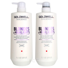 Dual Senses Blondes & Highlights Conditioner and Shampoo 25.4 Oz by Goldwell