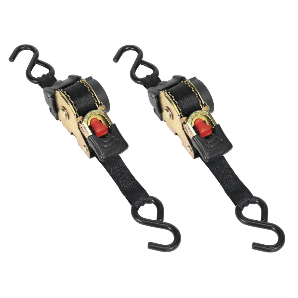 Atd25301 Auto Retract Ratchet Tie Down Strap 25Mm X 3 Metre *Pack Of 2* 4010699334191