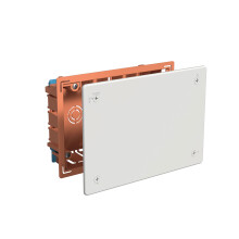 - Recessed Box | Lid with Screws | Without Cones | 115x175x45 | Orange