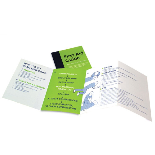 First Aid English Guidance Leaflet - Pack of 50 1