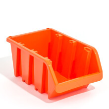 Set of 20 XL extra large orange plastic storage bin IN-Box, size 5