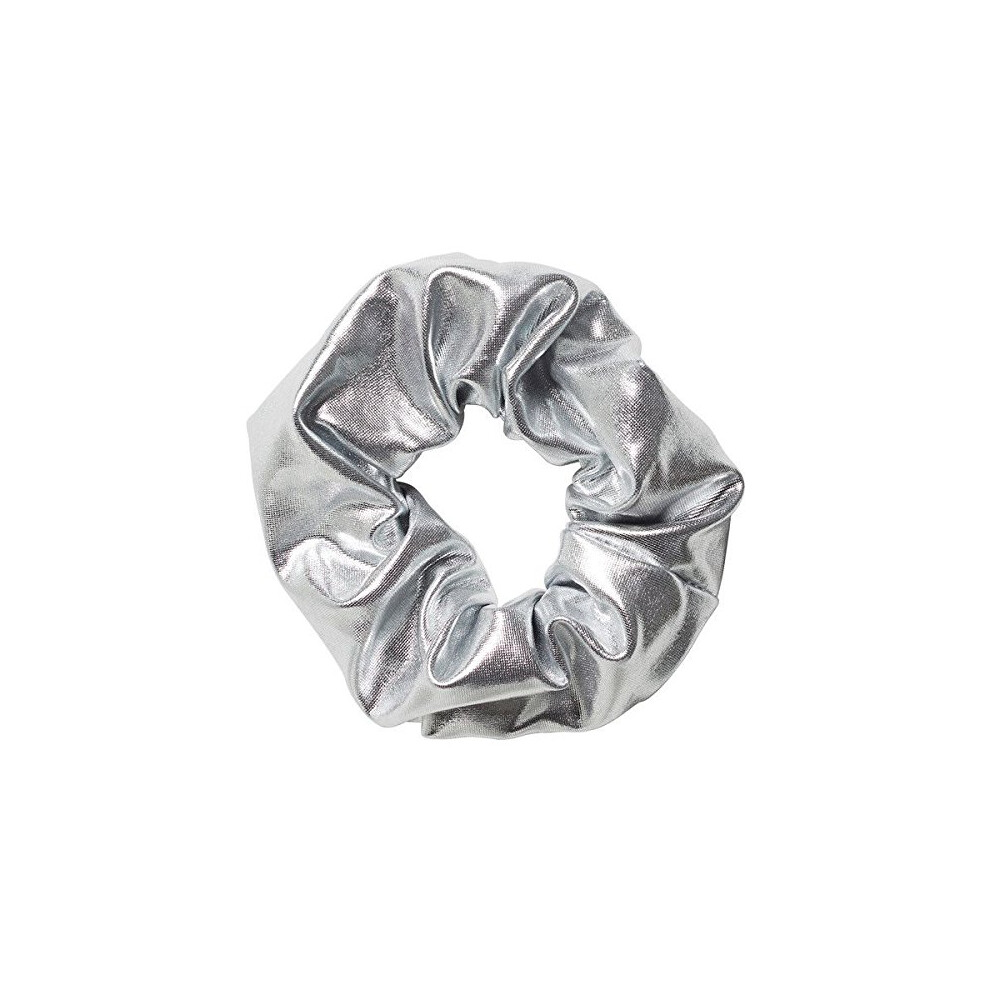 Mytoptrendz Unisex Silver Hair Scrunchie Metallic Ponytail Hair Tie (1 X )