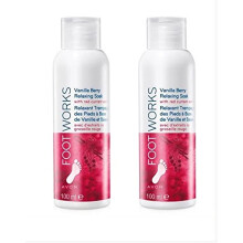 2 x 100 mls Vanilla Berry Foot Soak with red currant extracts Avon Footworks