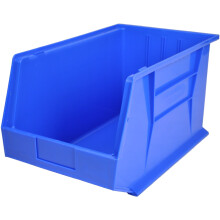 Pack of 6 x Tuff Bin50 Plastic Storage Parts Bins - Large Stacking Component Box Ideal for Garage Workshop or Warehouse Picking Bin