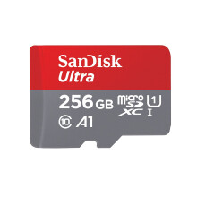 Ultra 256 GB microSDXC Memory Card with A1 App Performance up to 100 MB/s, Class 10, U1 - Amazon exclusive packaging