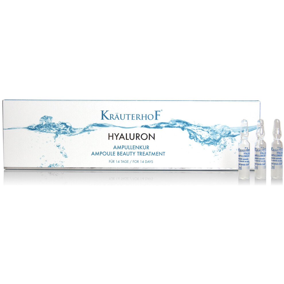 Krã¤Uterhof Hyaluronic Acid Face Skin Moisturising Serum Ampoules Treatment For 14 Days Made In Germany Vegan Anti-Aging Test Results "Good"