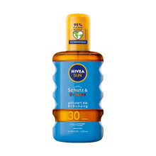 Sun Protection & Tan Sun Oil Spray SPF 30 (200 ml), Sun Cream with Pro Melanin Extract for an Even Tan, Instant Sun Protection with UVA/UVB Filter