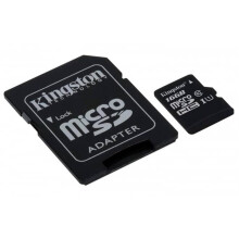 Canvas Select (SDCS/16GB) MicroSDClass 10 UHS-I Speeds Up to 80 MB/s Read (SD Adapter Included) - Bring Your HD Videos to Life