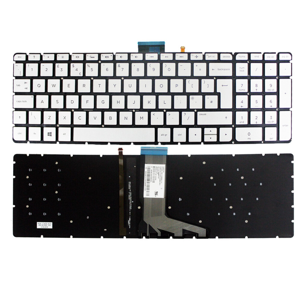 Uk Keyboard W/Backlit For Hp Envy X360 M6-W M6-W103dx M6-W101dx Silver 191381162590