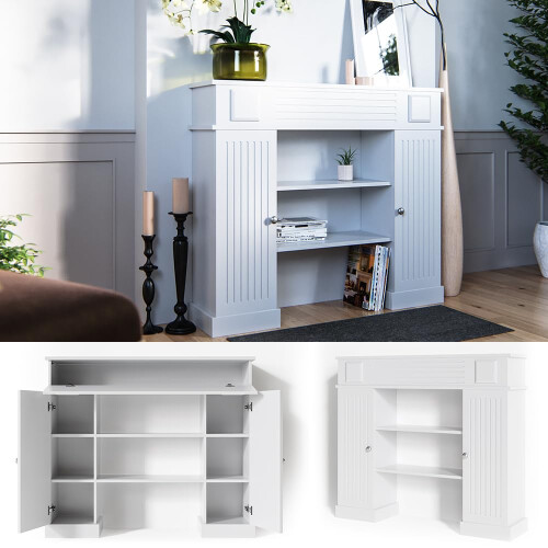 Fireplace surround, White, 119 x 103 cm 1