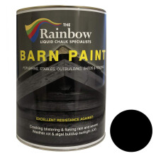 Barn Paint - 5L Black | Matte Water-Based Shed, Barn, Exterior Wall & Wooden Building Paint | Durable Acrylic Coating Prevents Mould & Unlikely to