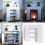 Fireplace surround, White, 119 x 103 cm 9