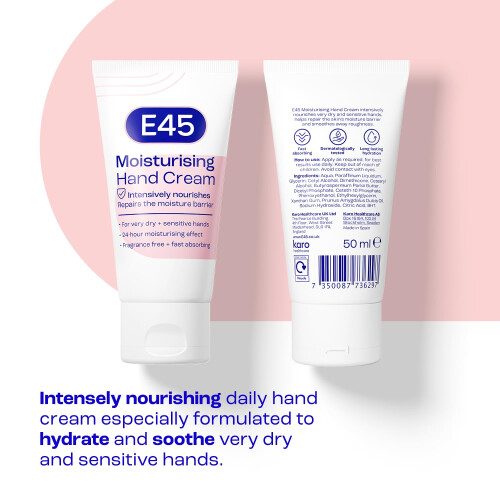 E45 E45 Moisturising Hand Cream 50ml 1