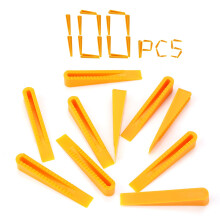 Tile Leveling System Wedges, Akozon Tile Leveling Wedge Reusable Wedges 100pcs Leveling System Wedges for Tiling