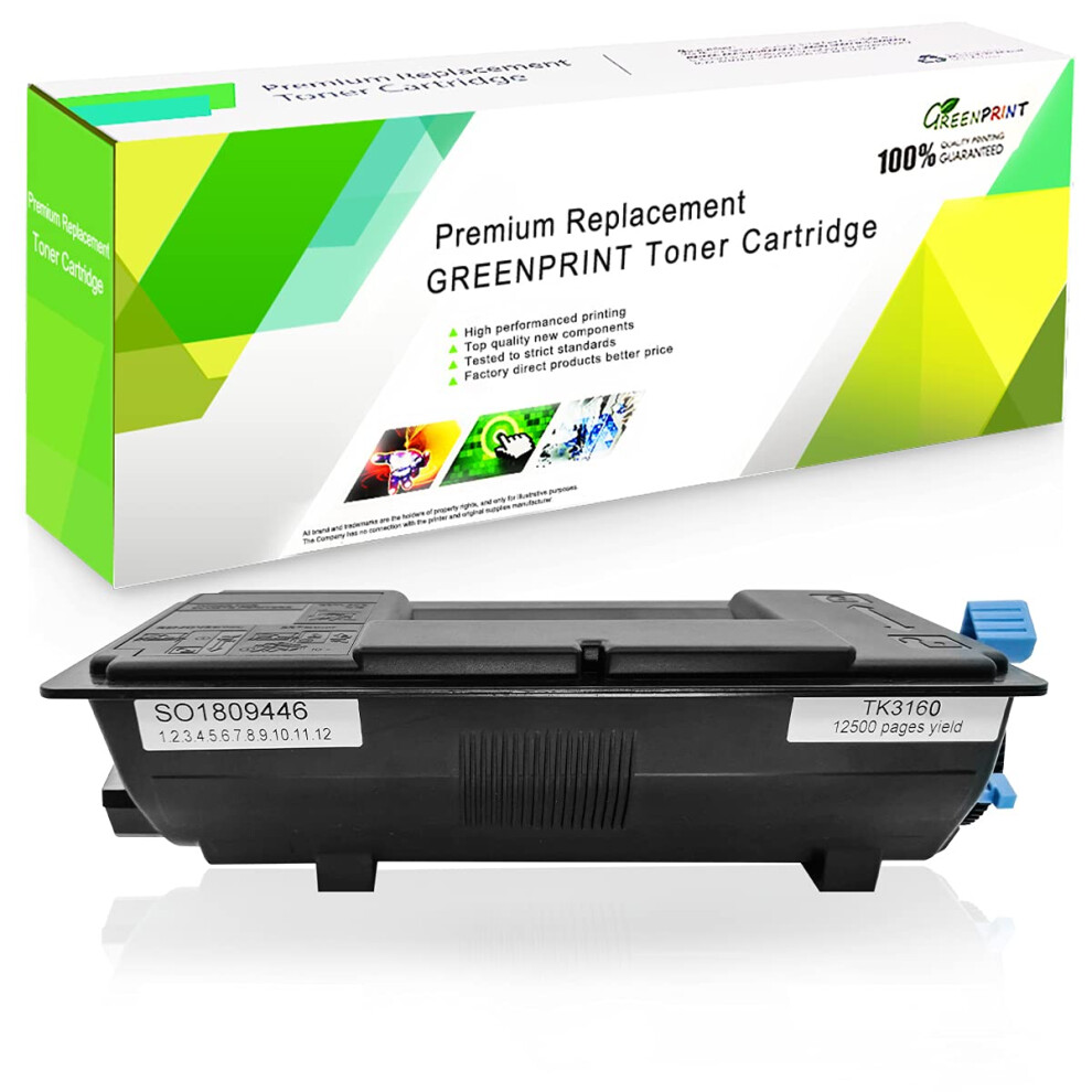 Compatible Toner Cartridge Tk3160 Tk-3160 With Chip For Kyocera Ecosys P3045dn, P3050dn, P3055dn, P3060dn, P3150dn, P3155dn, P3260dn, M3145dn, Black 673400548740