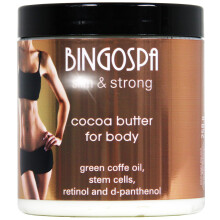 Cocoa Body Butter with Stem Cells, Retinol and D-Panthenol for Moisturizing and Skin Care, Anti-Aging and Anti-Cellulite - 250g