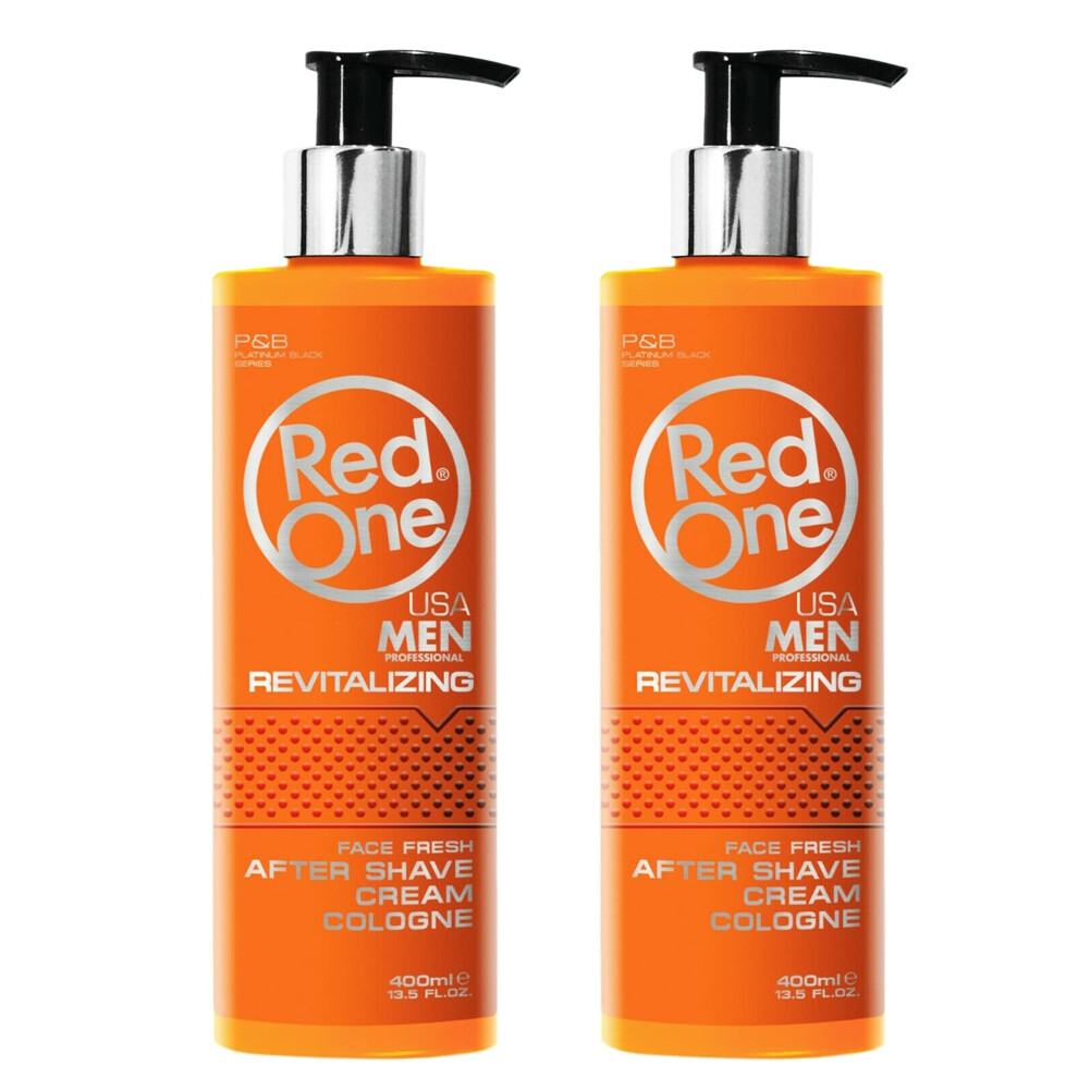 Redone Cream Aftershave Cologne Revitalizing For Men 2X400ml | Moisturising After Shave Balm Lotion | Face Fresh Hydrating Aftershave | Long Lasting Fresh