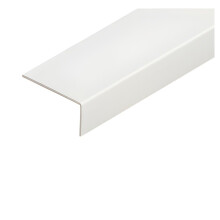 uPVC Unequal Corner Trim 40mm 20mm – White – Impact-Resistant 1m Length (40mm x 20mm x 1M)