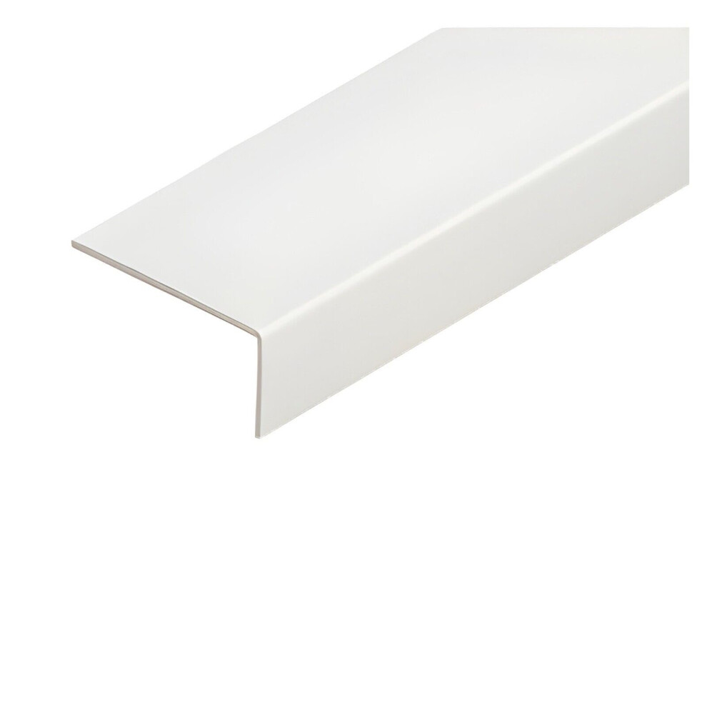 Upvc Unequal Corner Trim 40Mm 20Mm – – Impact-Resistant 1M Length (40Mm X 20Mm X 1M) White Tmw Profiles