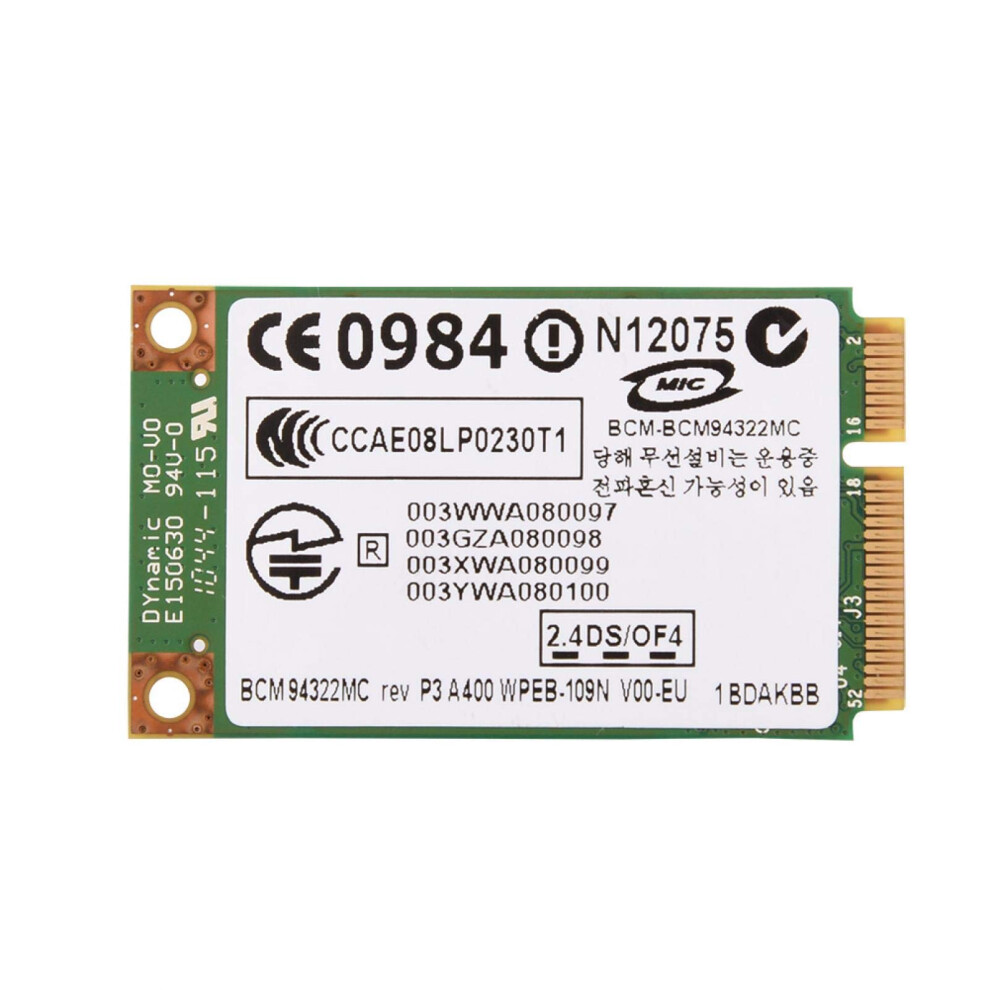 Pci-E Network Card, Dual Band 2.4/5Ghz 300Mbps Wifi Wireless Ethernet Intel Card Adapter For Hp/Mac/Dell/Acer Desktop 757686893265