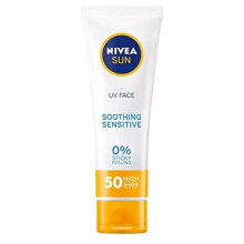 Sun UV Face Sensitive Soothing UVA/UVB, 0% sticky skin feeling sunscreen protection SPF50+, 50ml
