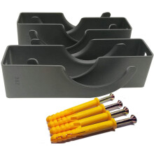 Traditional Column Radiator Brackets - 4 Pcs | Anthracite (115mm (A) x 40mm(B) x 80mm(C) x 55mm(D))