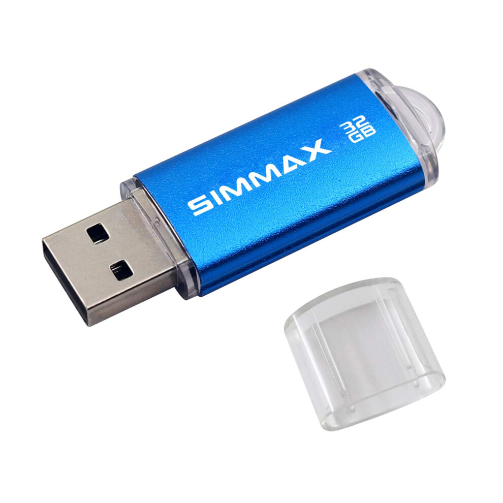 Memory Stick 32Gb Usb 2.0 Flash Drives Thumb Drive Pen Drive (32Gb ) Blue 611720047529