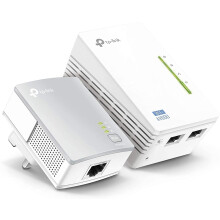 TL-WPA4220KIT 2-Port Powerline Adapter WiFi Starter Kit K Plug (Renewed)