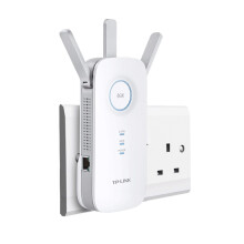 AC1750 Universal Dual Band Range Extender, Broadband/Wi-Fi Extender, Wi-Fi Booster/Hotspot with 1 Gigabit Port and 3 External Antennas (Renewed)